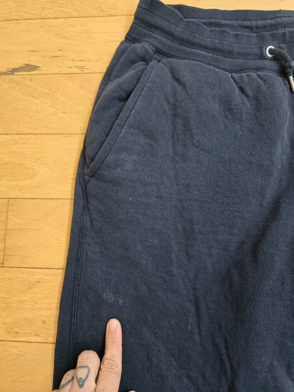Uniqlo | sporty navy blue fleece lined jogger sweatpants | MENS S